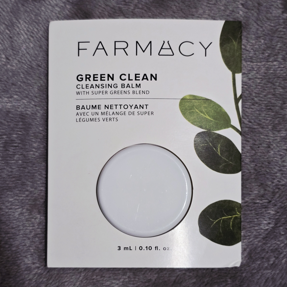 Farmacy Green Clean Cleansing Balm Sample Packet 0.10 oz Super Greens New